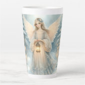 Celestial Winter Angel Lantern of Grace Milchtasse (Vorderseite)