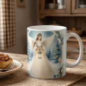 Celestial Winter Angel Lantern of Hope Kaffeetasse