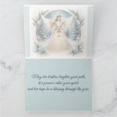 Celestial Winter Angel Lantern of Hope Karte (Innenseite)