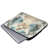 Celestial Winter Angel Lantern of Hope Laptopschutzhülle (Vorne Knopf)