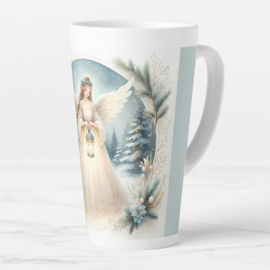 Celestial Winter Angel Lantern of Hope Milchtasse (Rechte Ecke)