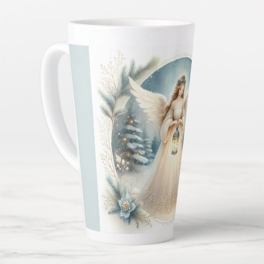 Celestial Winter Angel Lantern of Hope Milchtasse (Linke Ecke)