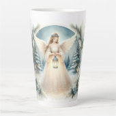Celestial Winter Angel Lantern of Hope Milchtasse (Vorderseite)