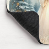 Celestial Winter Angel Lantern of Hope Mousepad (Ecke)