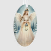 Celestial Winter Angel Lantern of Hope Ornament (Vorderseite)