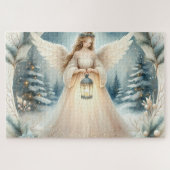 Celestial Winter Angel Lantern of Hope Puzzle (Horizontal)
