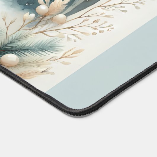 Celestial Winter Angel Lantern of Hope Schreibtischunterlage (Ecke)