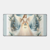 Celestial Winter Angel Lantern of Hope Schreibtischunterlage (Vorderseite)