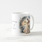 Celestial Winter Angel Lantern of Peace Kaffeetasse (VorderseiteRechts)