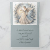 Celestial Winter Angel Lantern of Peace Karte (Innenseite)