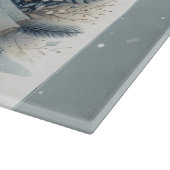 Celestial Winter Angel Lantern of Peace Schneidebrett (Ecke)