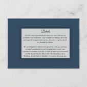 Celestial Winter Midnight Sparkle Wedding Begleitkarte (Vorderseite)