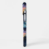 Celestial Wirbel - Elegantes Galaxy Abstract Desig iPhone Hülle (Linke Seite)