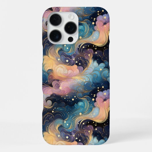 Celestial Wirbel - Elegantes Galaxy Abstract Desig iPhone Hülle (Rückseite)