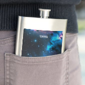 Celestial Wirbel von Stars Individuelle Name Flachmann (Beispiel)