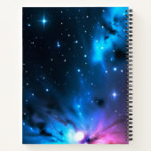 Celestial Wirbel von Stars Individuelle Name Notizblock (Rückseite)