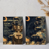 Celestial Witchy Collage Adult Halloween-Party Einladung