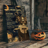 Celestial Witchy Collage Adult Halloween-Party Einladung