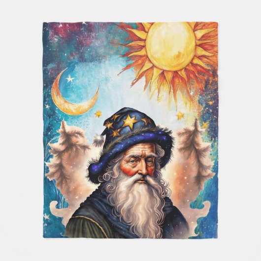 Celestial Wizard Sun and Moon Fleecedecke (Vorderseite)