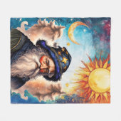 Celestial Wizard Sun and Moon Fleecedecke (Vorderseite (Horizontal))