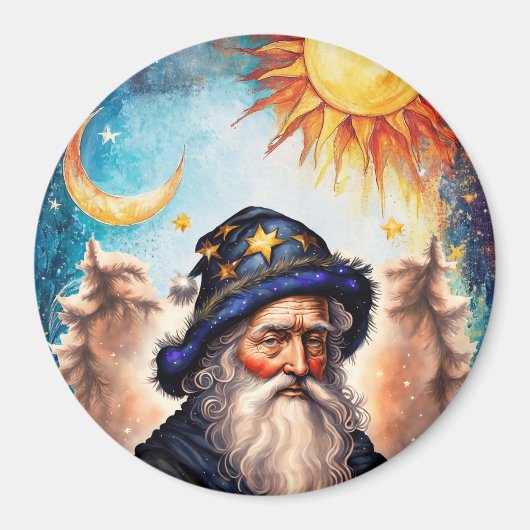 Celestial Wizard Sun and Moon Magnet (Vorne)