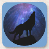 Celestial Wolf Getränkeuntersetzer (Vorderseite)