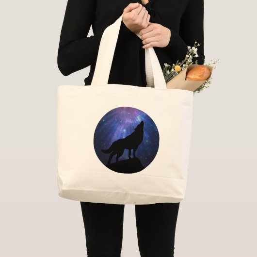 Celestial Wolf Jumbo Stoffbeutel (Vorderseite (Produkt))