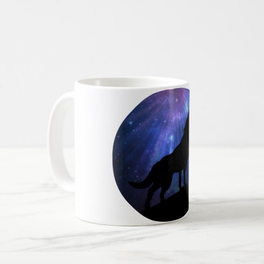 Celestial Wolf Kaffeetasse (Vorderseite Links)