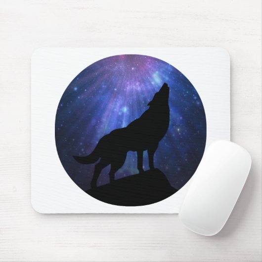 Celestial Wolf Mousepad (Mit Mouse)