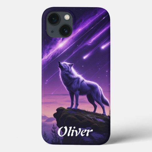 Celestial Wolf - Mystic Howl iPhone 13 Fall Case-Mate iPhone Hülle (Rückseite)