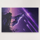 Celestial Wolf - Mystic Howl Puzzle (Horizontal)