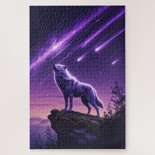 Celestial Wolf - Mystic Howl Puzzle (Vertikal)