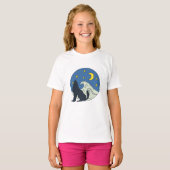 Celestial Wolf Mystical Art T-Shirt (Vorne ganz)