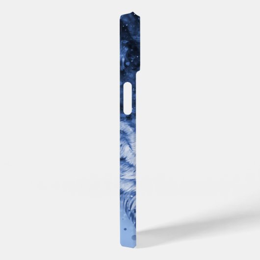 Celestial Wolf Niedlich Blue Girly Personalisiert Case-Mate iPhone Hülle (Rückseite / Rechts)