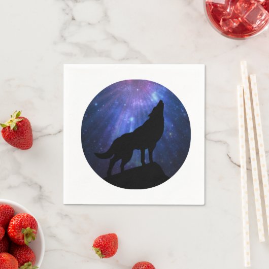 Celestial Wolf Paper Party Serviette (Beispiel)