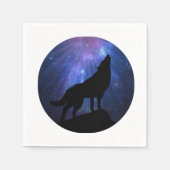 Celestial Wolf Paper Party Serviette (Vorderseite)