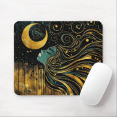 Celestial Woman Art Nouveau #2 Mousepad (Mit Mouse)