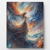 Celestial Woman Fiery Cosmos Art Fotoplatte (Vorderseite)