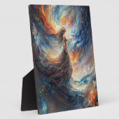 Celestial Woman Fiery Cosmos Art Fotoplatte (Seite)