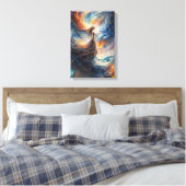 Celestial Woman Fiery Cosmos Art Leinwanddruck (Insitu (Schlafzimmer))