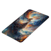 Celestial Woman Fiery Cosmos Art Magnet (Linke Seite)