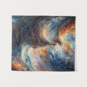 Celestial Woman Fiery Cosmos Art Wandteppich (Vorderseite (Horizontal))