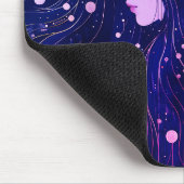 Celestial Woman Goddess Moon Stars Sky Mousepad (Ecke)