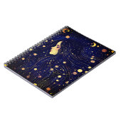 Celestial Woman Goddess Moon Stars Sky Notizblock (Linke Seite)