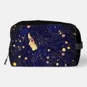 Celestial Woman Goddess Moon Stars Sky Toiletteett Waschbeutel (Rückseite)