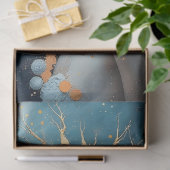 Celestial Woman Portrait Gold Crown Surreal  Seidenpapier (Geschenk)