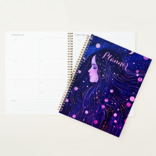 Celestial Woman Sky Goddess Moon Stars Planer