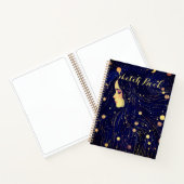 Celestial Woman Sky Goddess Moon Stars Sketch Notizblock (Innenseite)