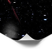 Celestial Wonderland: Farbenfrohe Wolken & Sparkli Poster (Ecke)