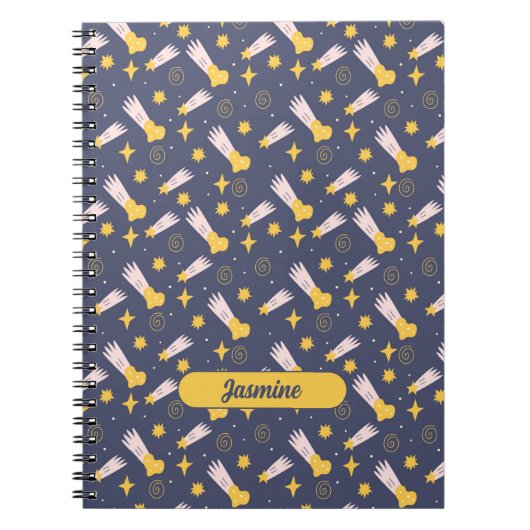 Celestial Wonders Personalisiert Spiral Notebook Notizblock (Vorderseite)